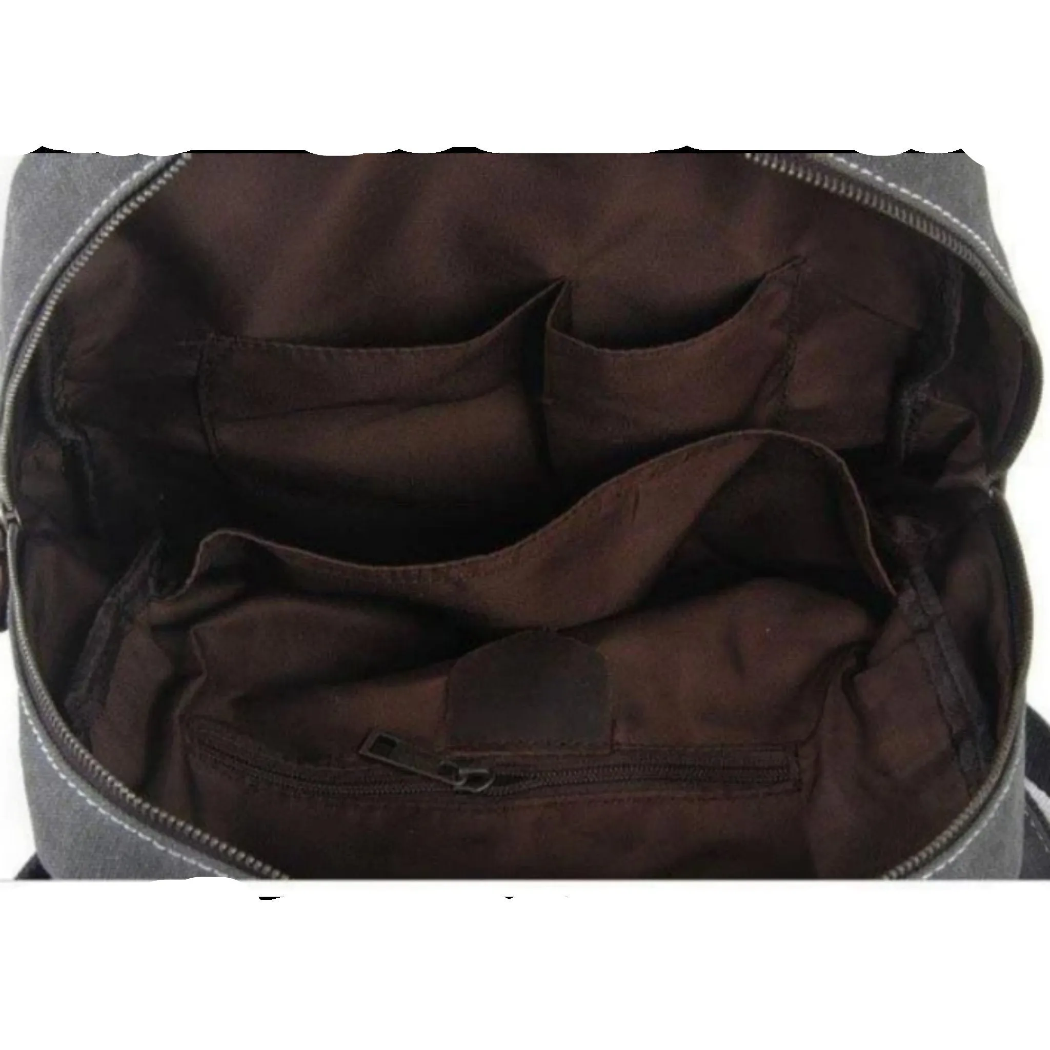 Waxed Canvas  School Backpack Top Handle Handbag