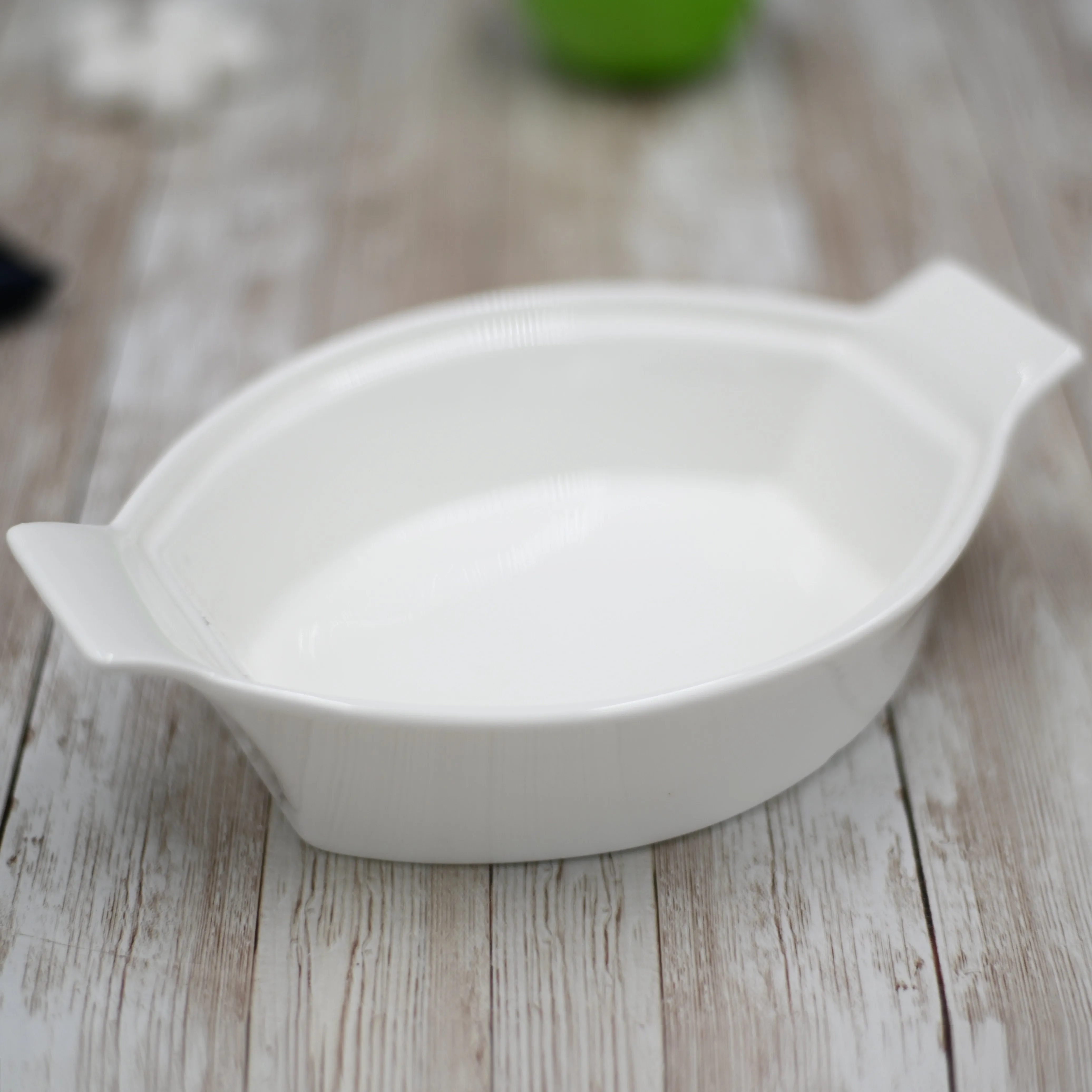 White Oval Casserole Baking Dish 8.5" inch | 22 Cm
