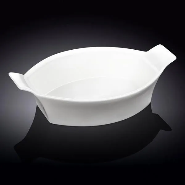 White Oval Casserole Baking Dish 8.5" inch | 22 Cm