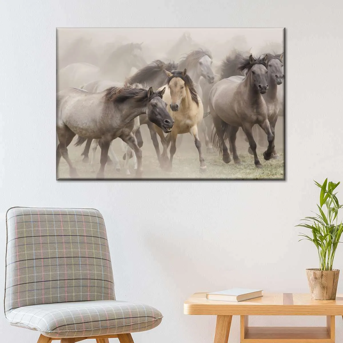 Wild Horse Stampede Wall Art