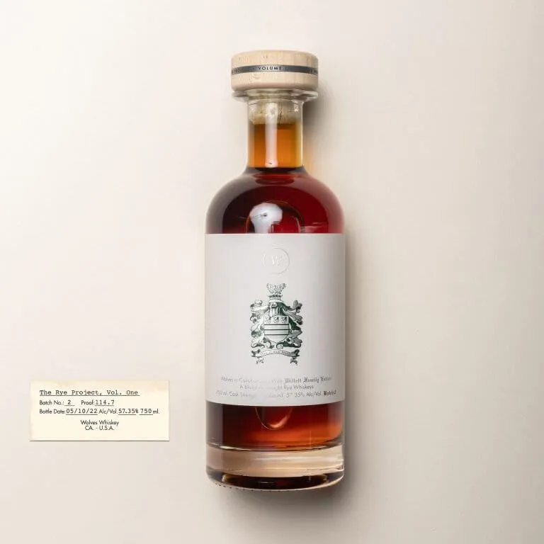 Wolves Whiskey X Willet Distillery The Rye Project Volume One Batch #2