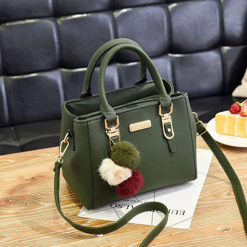 Women - Handbag - Leather with Pendant - Stylish Designer Accessory