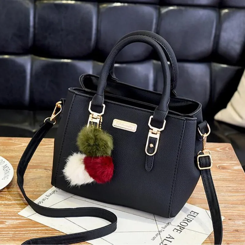 Women - Handbag - Leather with Pendant - Stylish Designer Accessory