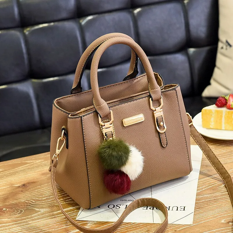 Women - Handbag - Leather with Pendant - Stylish Designer Accessory