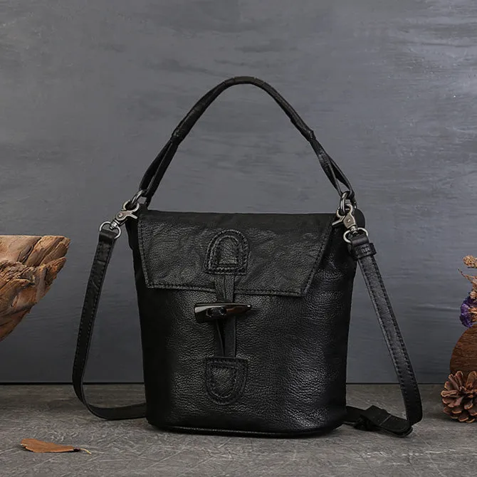 Womens Small Brown Crossbody Purse Genuine Leather Handbags For Women