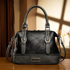 Wrangler Buckle  Satchel ~ Black