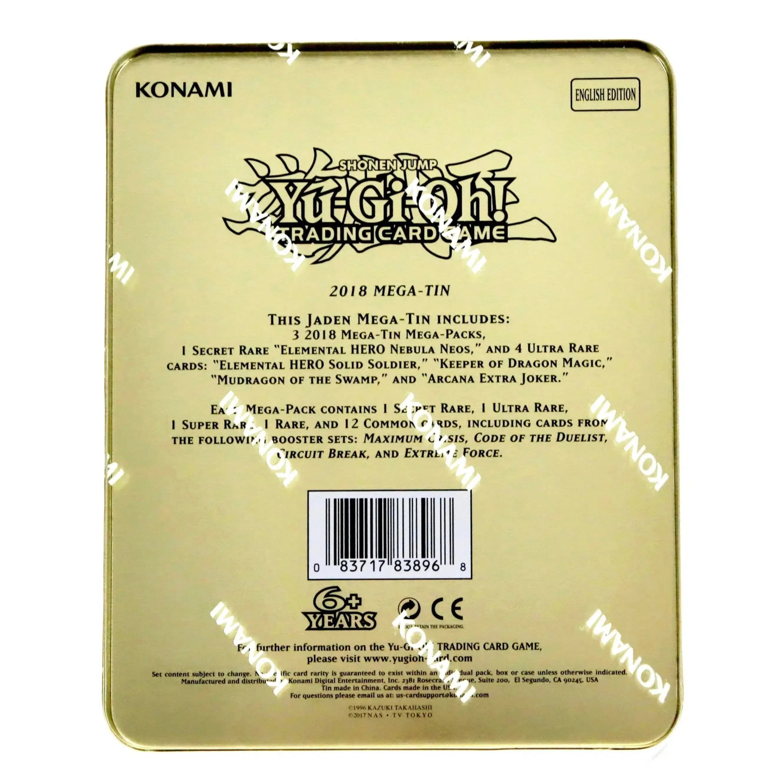 Yu-Gi-Oh! [2018 Mega-Tins] - Jaden Tin