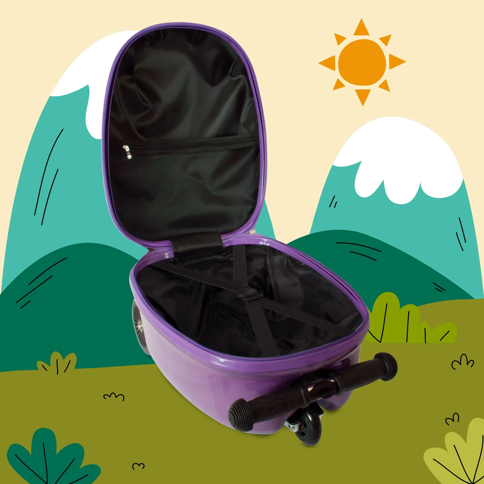 Zinc Flyte Luca the Llama Scooter Suitcase - Children's Luggage