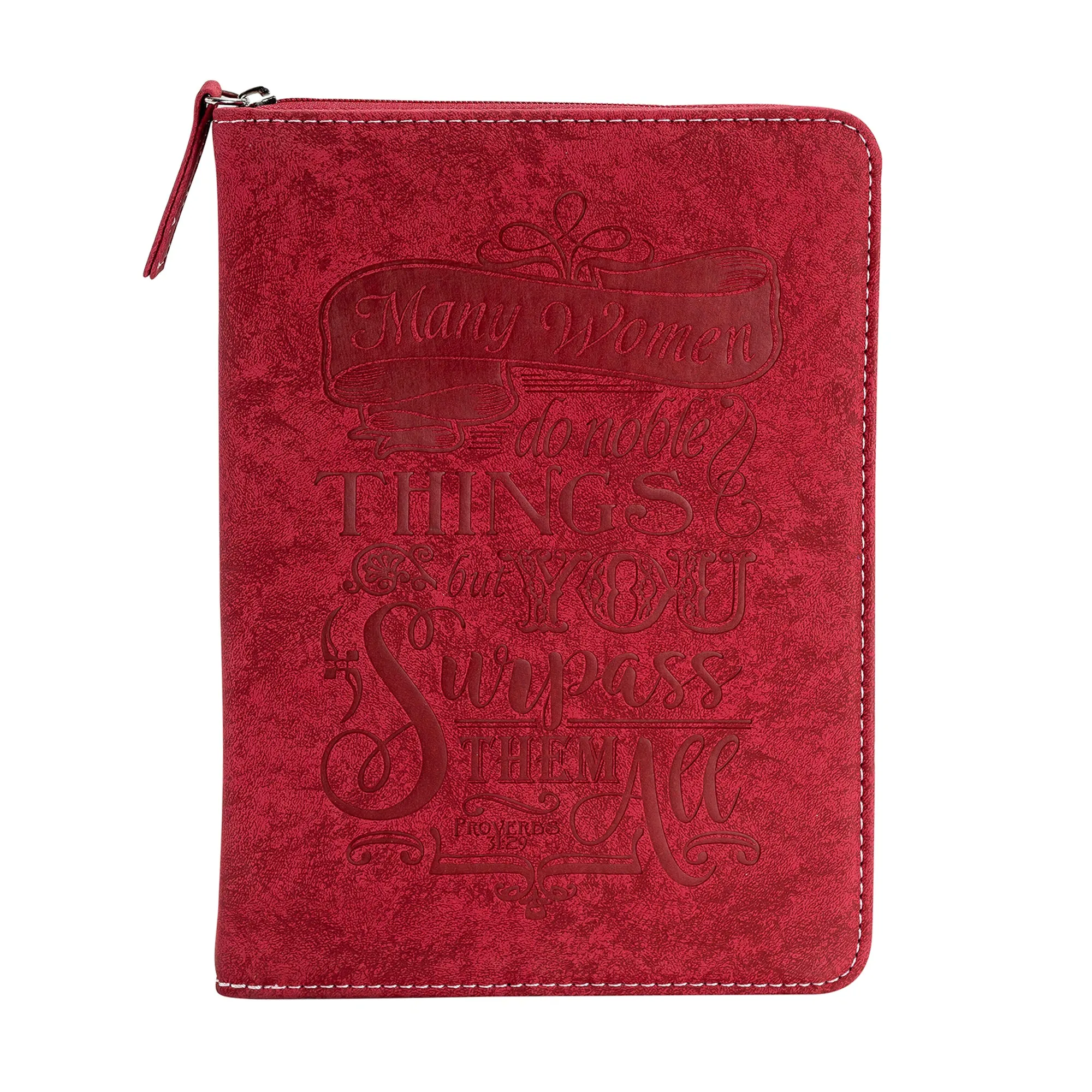 Zippered Journal - Red Proverbs 31