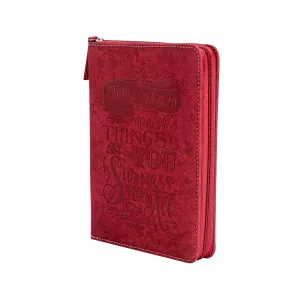 Zippered Journal - Red Proverbs 31